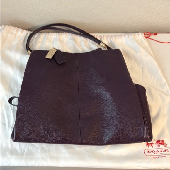 Coach Plum colored pebbled leather Madison Phoebe shoulder bag
Coach H1376-24621 - Picture 13 of 13